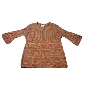 50% or more! 212 quarter sleeve flare Sweater burnt orange 14/16w
